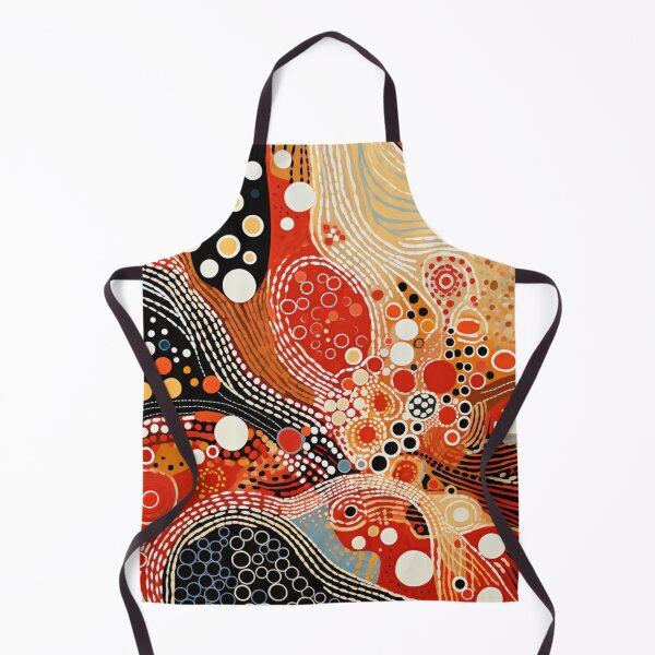 Item preview, Aboriginal Inspired Dot Art - Lava Valley designed and sold by GrinGalore.