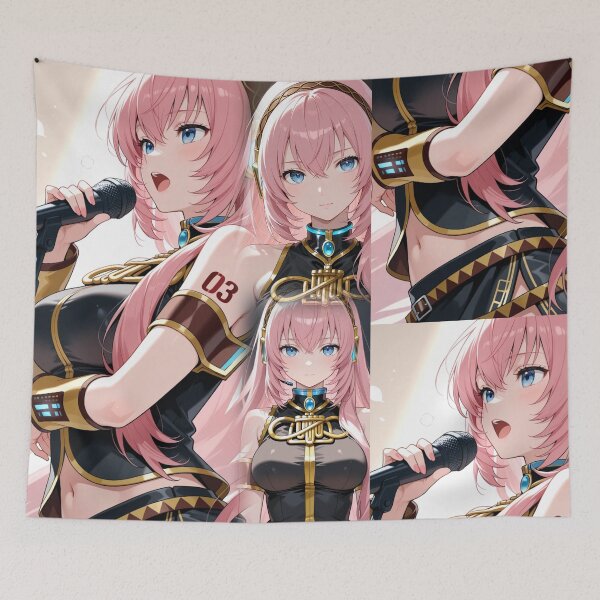 Item preview, Pink Hair Virtual Diva — Cyberpunk Anime Digital Illustration designed and sold by Planet Utoppia.