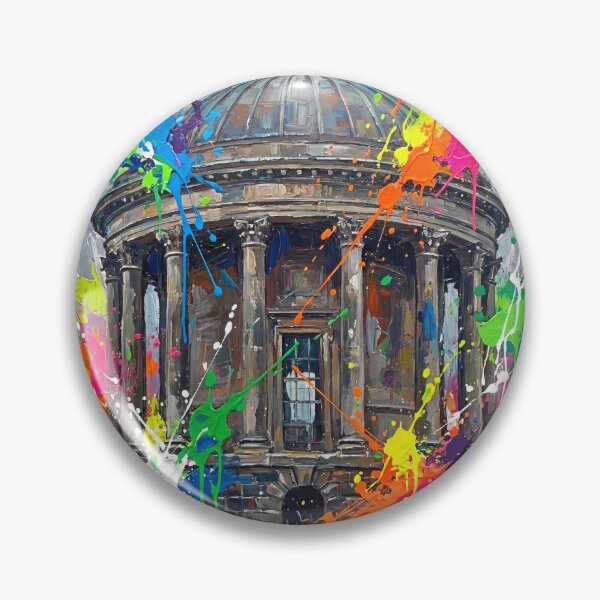 Item preview, Mussenden Temple Northern Ireland Paint Splash Art Print designed and sold by Printpix.