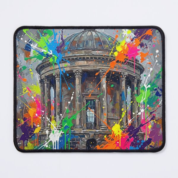 Item preview, Mussenden Temple Northern Ireland Paint Splash Art Print designed and sold by Printpix.