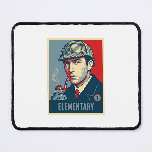 Item preview, Sherlock Holmes Elementary Vintage Detective Pipe Art Shirt designed and sold by Fenay Designs.