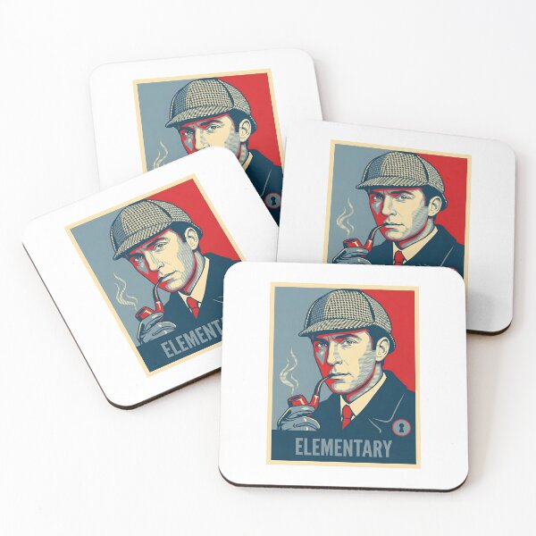 Item preview, Sherlock Holmes Elementary Vintage Detective Pipe Art Shirt designed and sold by Fenay Designs.