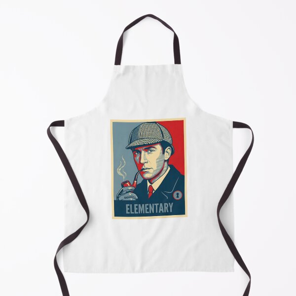 Item preview, Sherlock Holmes Elementary Vintage Detective Pipe Art Shirt designed and sold by Fenay Designs.