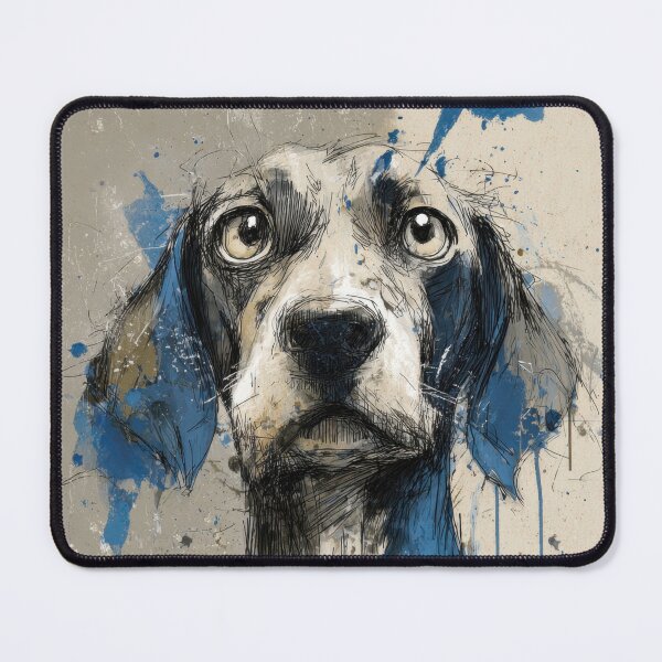Item preview, Drawing of a dog with a serious look designed and sold by anytka.