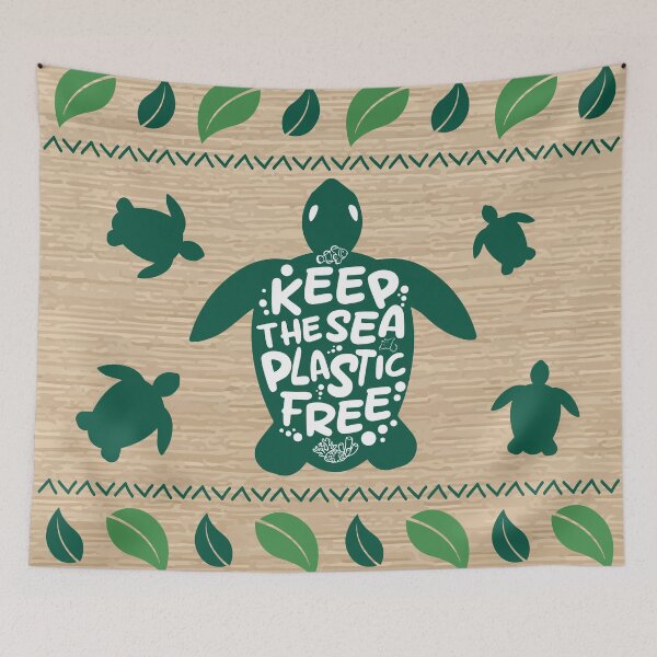 Item preview, Keep the sea plastic-free designed and sold by Wolagno.