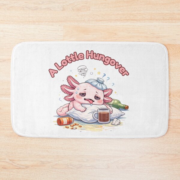 Item preview, A Lottle Hungover Axolotl Funny Cute Drinking Hangover Design  designed and sold by Dianefromamsterdam.
