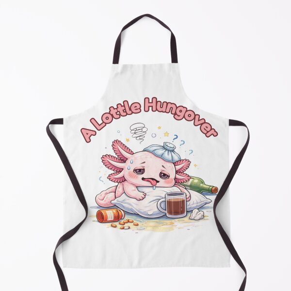 Item preview, A Lottle Hungover Axolotl Funny Cute Drinking Hangover Design  designed and sold by Dianefromamsterdam.