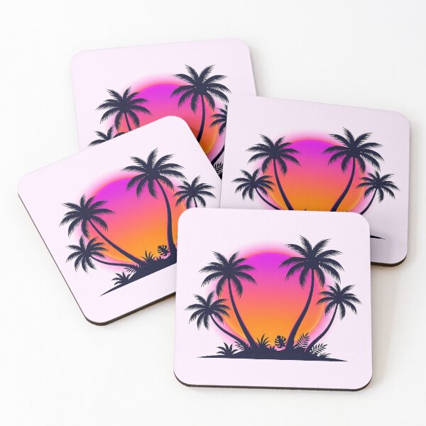 Item preview, Retro Sunset Palm Trees 80s Aesthetic designed and sold by LMDIGITAL6.