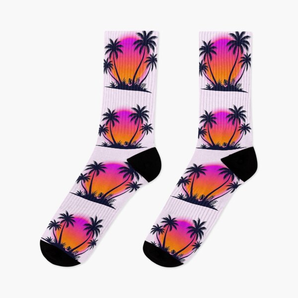 Item preview, Retro Sunset Palm Trees 80s Aesthetic designed and sold by LMDIGITAL6.