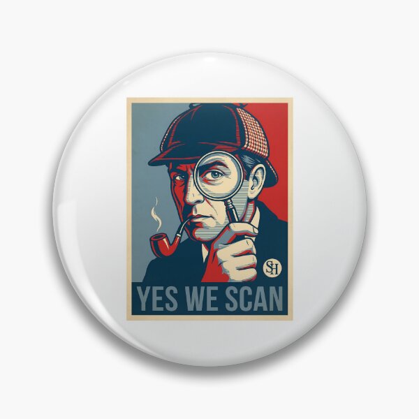 Artikelvorschau, Sherlock Holmes Yes We Scan Detective Magnifying Glass Poster Shirt entworfen und verkauft von Fenay Designs.