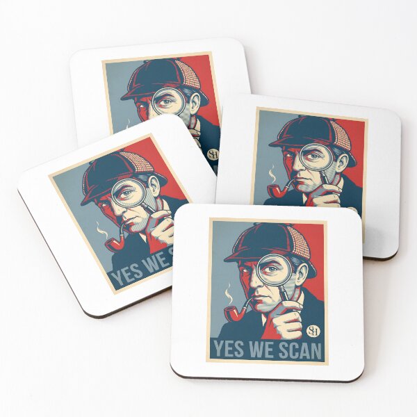 Item preview, Sherlock Holmes Yes We Scan Detective Magnifying Glass Poster Shirt designed and sold by Fenay Designs.