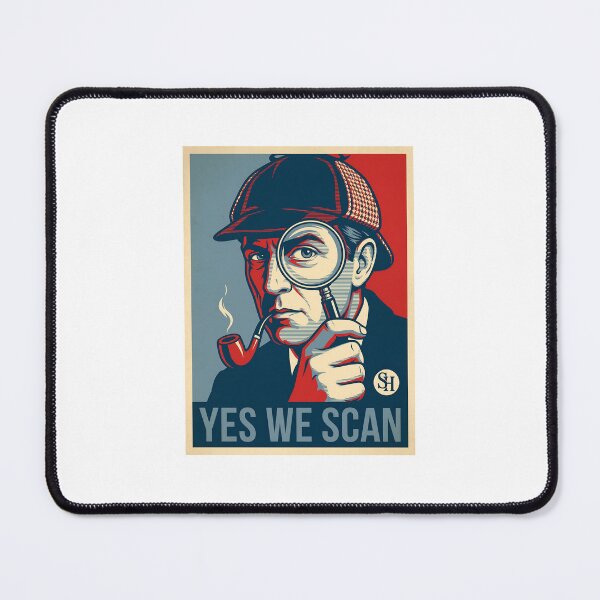 Item preview, Sherlock Holmes Yes We Scan Detective Magnifying Glass Poster Shirt designed and sold by Fenay Designs.