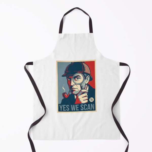 Artikelvorschau, Sherlock Holmes Yes We Scan Detective Magnifying Glass Poster Shirt entworfen und verkauft von Fenay Designs.