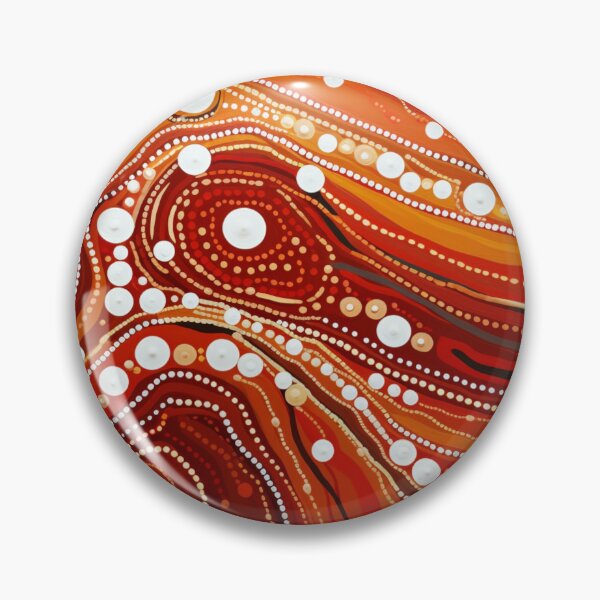 Item preview, Aboriginal Inspired Dot Art - Lava Pattern designed and sold by GrinGalore.