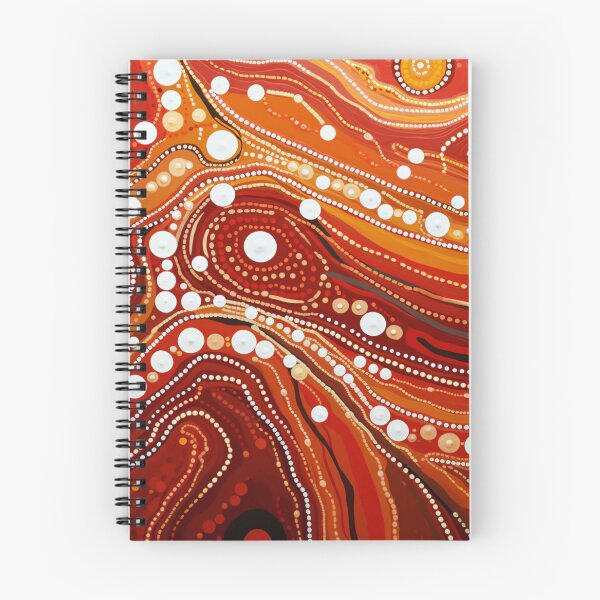 Item preview, Aboriginal Inspired Dot Art - Lava Pattern designed and sold by GrinGalore.