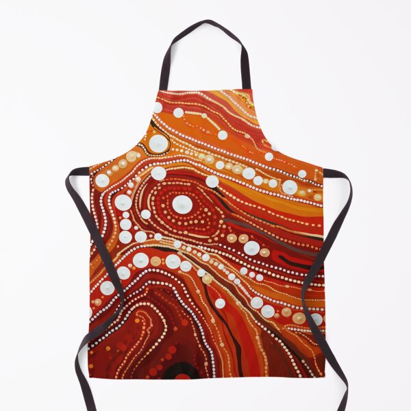 Item preview, Aboriginal Inspired Dot Art - Lava Pattern designed and sold by GrinGalore.