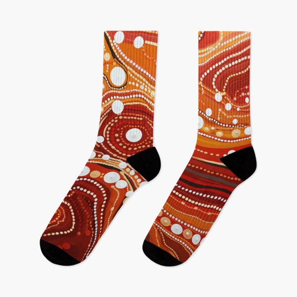Item preview, Aboriginal Inspired Dot Art - Lava Pattern designed and sold by GrinGalore.