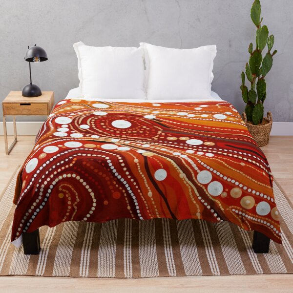 Item preview, Aboriginal Inspired Dot Art - Lava Pattern designed and sold by GrinGalore.