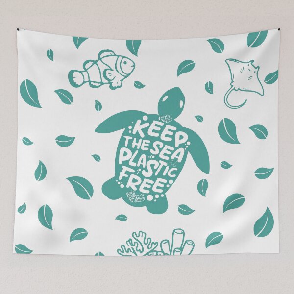 Item preview, Keep the sea plastic-free designed and sold by Wolagno.