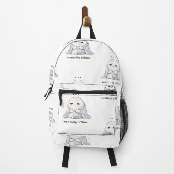 Item preview, Mentally Offline Ghost Sitting | Cute Kawaii Aesthetic | Relatable Low Energy Mood designed and sold by The Mood Index.