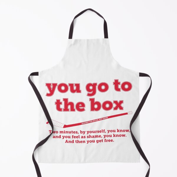Item preview, You go to the box. You feel shame. In Detroit Red Wing colors. designed and sold by Hattrixz.
