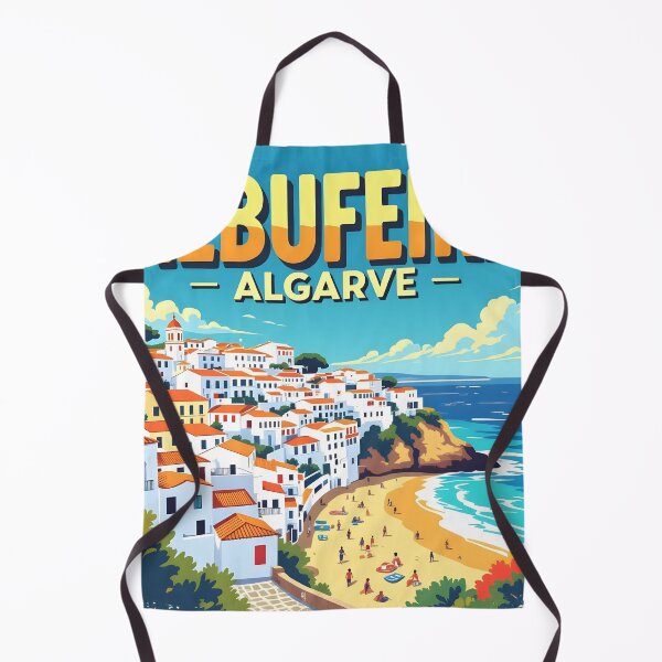 Item preview, Albufeira, Algarve, Portugal: Vintage-Style Painterly Travel Poster designed and sold by LSVart.