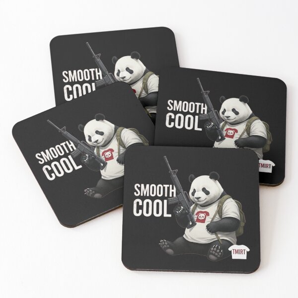 Item preview, Smooth Cool Panda with Gun - Funny Backpack Panda designed and sold by Radhestore.