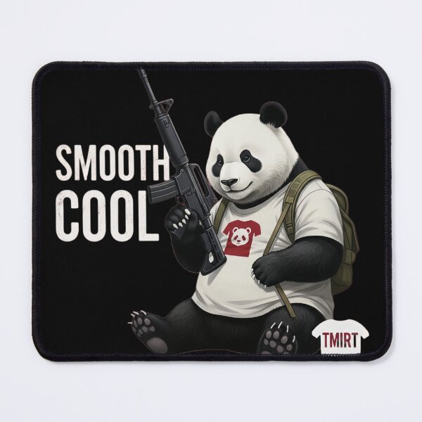 Item preview, Smooth Cool Panda with Gun - Funny Backpack Panda designed and sold by Radhestore.