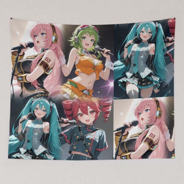 Item preview, Virtual Idol Squad — Anime Vocal Synth Concert Digital Illustration designed and sold by Planet Utoppia.