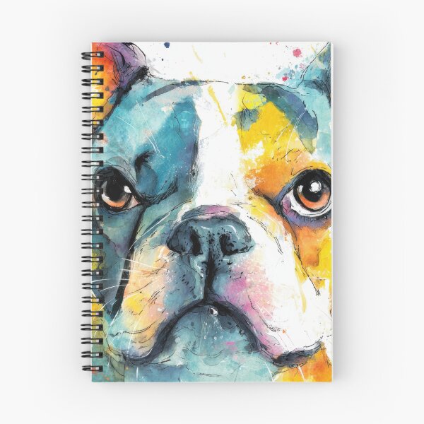 Item preview, Colorful art of a dog with big eyes designed and sold by anytka.