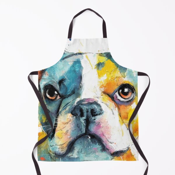 Item preview, Colorful art of a dog with big eyes designed and sold by anytka.