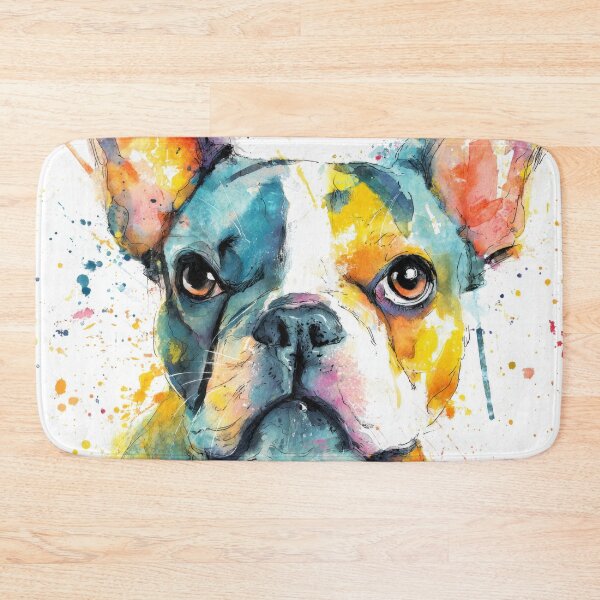 Item preview, Colorful art of a dog with big eyes designed and sold by anytka.