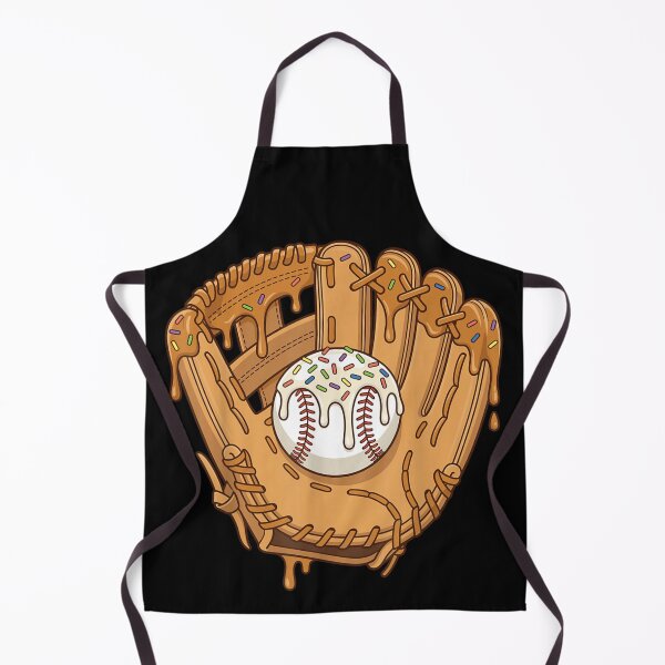 Item preview, Cute Baseball Glazed Donut With Sprinkles Inside Leather Catcher Mitt Art designed and sold by YubitaLeLe.