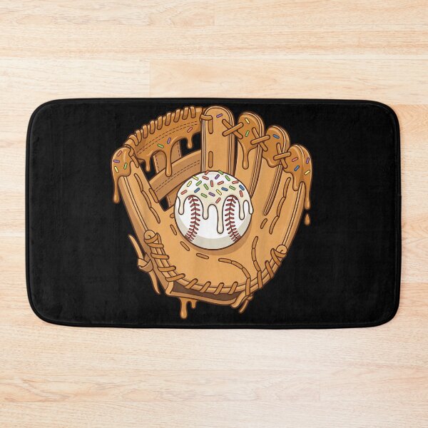 Item preview, Cute Baseball Glazed Donut With Sprinkles Inside Leather Catcher Mitt Art designed and sold by YubitaLeLe.