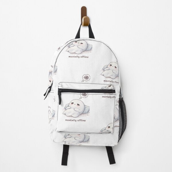 Item preview, Overthinking Ghost | Mentally Offline Mood | Cute Kawaii Aesthetic Design designed and sold by The Mood Index.