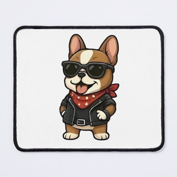 Item preview, Biker Bulldog Collection – Cool Rocker Dog Characters in Leather Jacket designed and sold by Good Vibes .