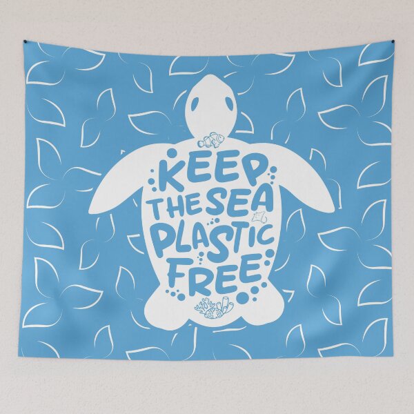 Item preview, Keep the sea plastic-free designed and sold by Wolagno.