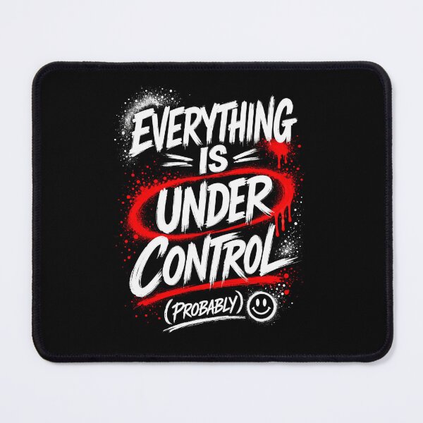 Item preview, Everything Is Under Control Probably Funny Anxiety Quote designed and sold by SzyMazDesign.