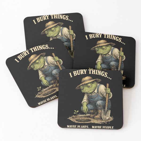Item preview, Grumpy Toad Gardener I Bury Things Maybe Plants Maybe People Design designed and sold by YubitaLeLe.
