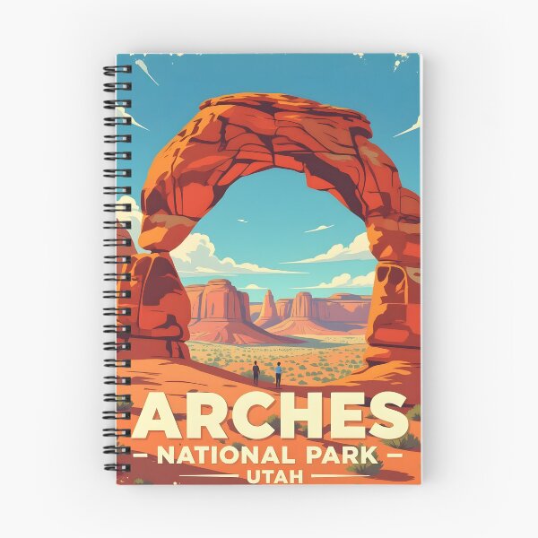 Item preview, Arches National Park, Utah, USA: Vintage-Style Painterly Travel Poster designed and sold by LSVart.