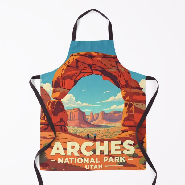 Item preview, Arches National Park, Utah, USA: Vintage-Style Painterly Travel Poster designed and sold by LSVart.