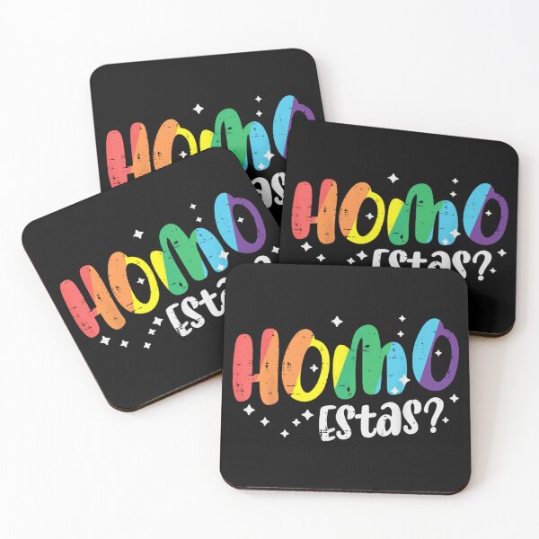 Item preview, Homo Estas Colorful Rainbow Typography LGBTQ Pride Positive Quote Art Design designed and sold by YubitaLeLe.