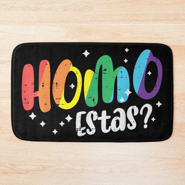 Item preview, Homo Estas Colorful Rainbow Typography LGBTQ Pride Positive Quote Art Design designed and sold by YubitaLeLe.