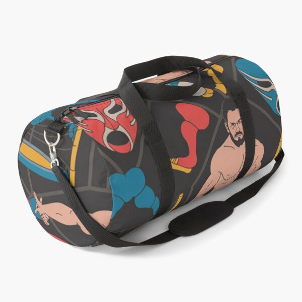 Item preview, WWE Wrestling Seamless Pattern – Masks, Belts & Ring Action designed and sold by Midnight Veil Designs.