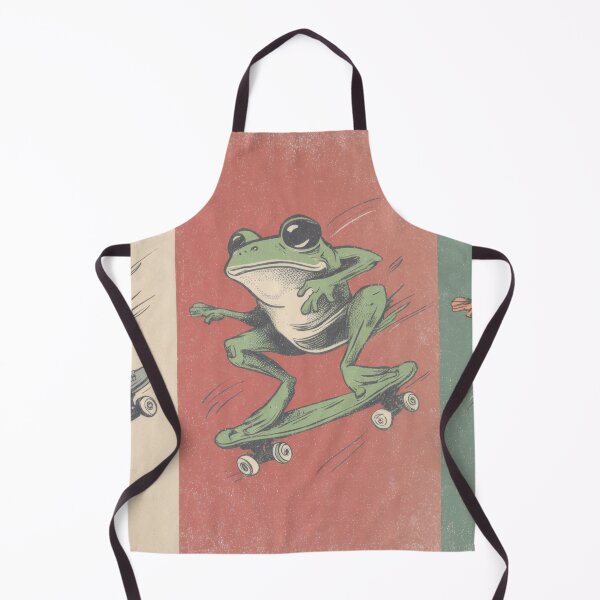 Item preview, Frog skating on skateboard in colors designed and sold by anytka.