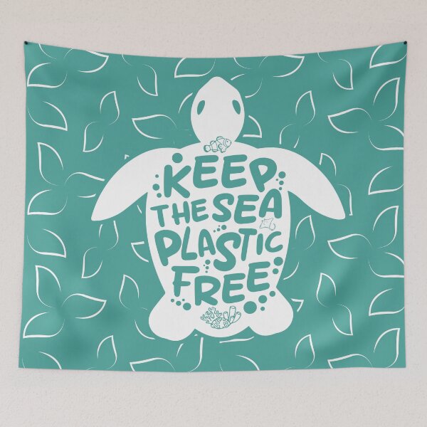 Item preview, Keep the sea plastic-free designed and sold by Wolagno.