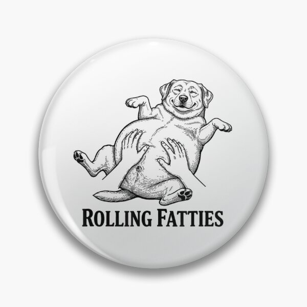 Item preview, Rolling Fatties Funny Dog Belly Rub Sketch Vintage Pet Lover Illustration designed and sold by YubitaLeLe.