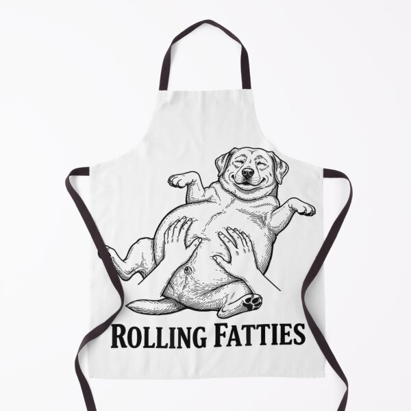 Item preview, Rolling Fatties Funny Dog Belly Rub Sketch Vintage Pet Lover Illustration designed and sold by YubitaLeLe.
