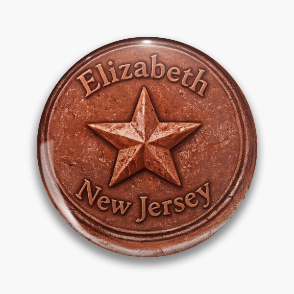 Item preview, Elizabeth New Jersey designed and sold by Broken Antler Designs .