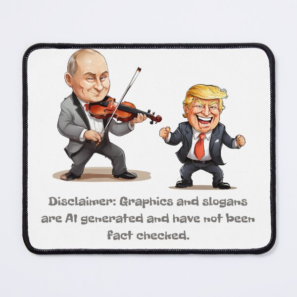 Item preview, Leaders’ Jig & Fiddle AI Satire designed and sold by Steven Heath.